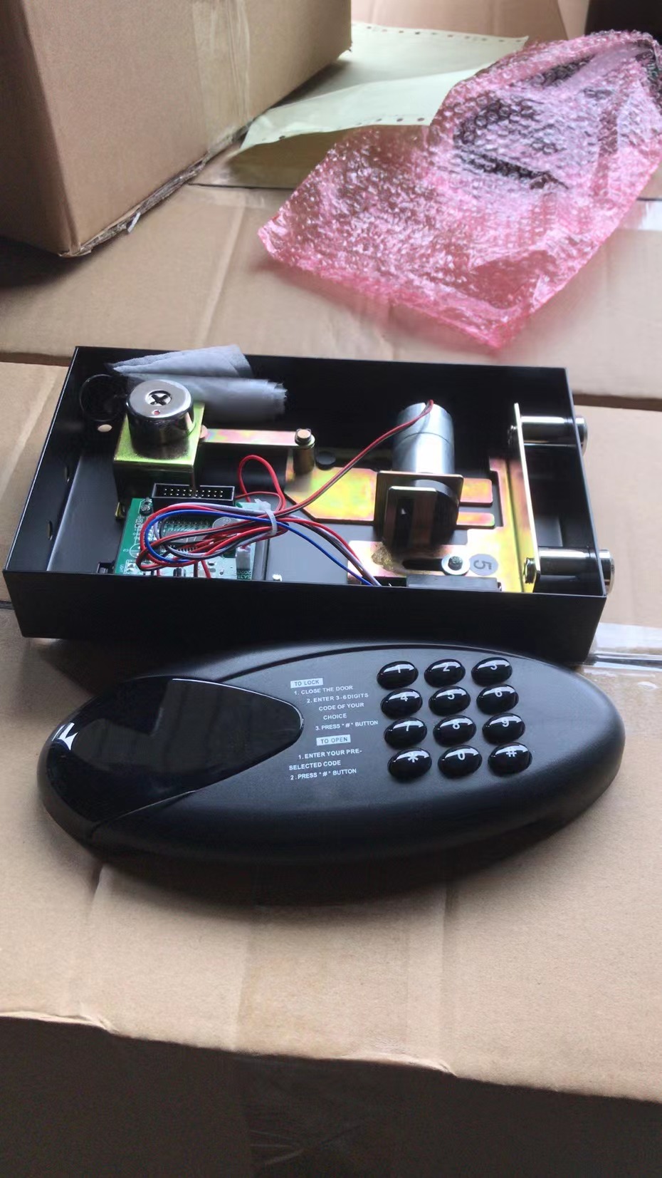 electronic motorized lock for hotel safes