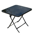 Black Tempered Glass Large Table