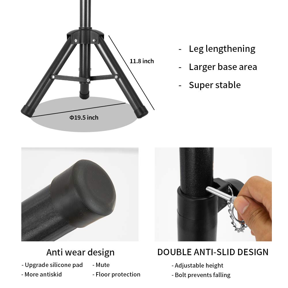 Black Wig Tripod With Tray 6