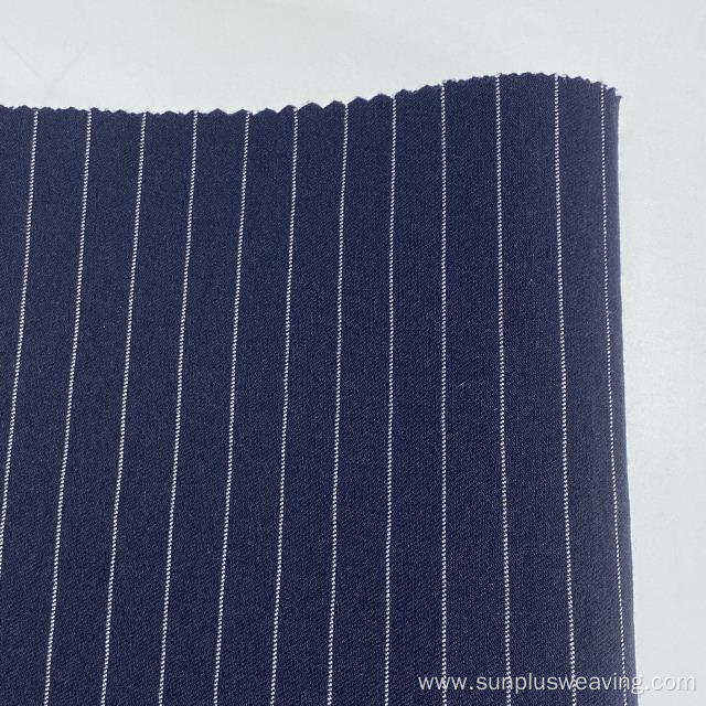 navy&white yarn dyed fabric stretch for tights pants