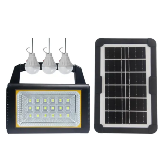 Portable Home Solar Lighting Kits: Complete Set with 3 Bulb Flashlight and Solar Flood Light