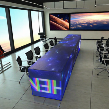 Five-Sided Cuboid P3 LED Display for Indoor/Outdoor Use with Full-Color Video Advertising and Education Capabilities, IP Rated