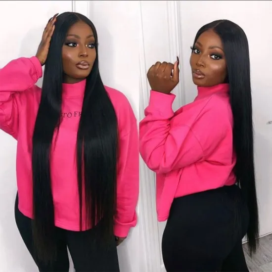 Uniky 30 inch silky Straight lace front Hair Wigs Pre Plucked Brazilian Hair 13x4 Lace frontal Wig Human Hair Wigs For Women