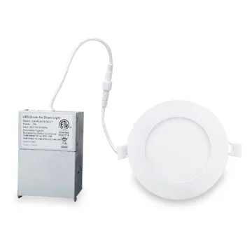 CE ETL LED Round Light Panel 9W Slim Recessed Ceiling Light