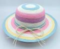 Sombrero de paja de papel multicolor para niños