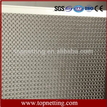 Stainless steel chain mail curtain