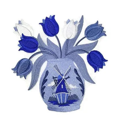 Unique Aloha Bouquet Embroidered Iron on patch