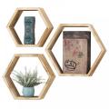 Étagères flottantes hexagonales pour mur 3 packs