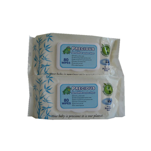 100% Bamboo Fiber Organic Baby Wet Wipes