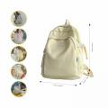 Girls School Backpacks Lightweight Travel Daypack for Teens College Middle School with Kawaii Pendant