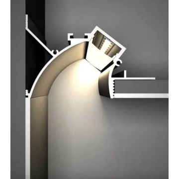 Naka -istilong nakatagong LED aluminyo channel extrusion profile