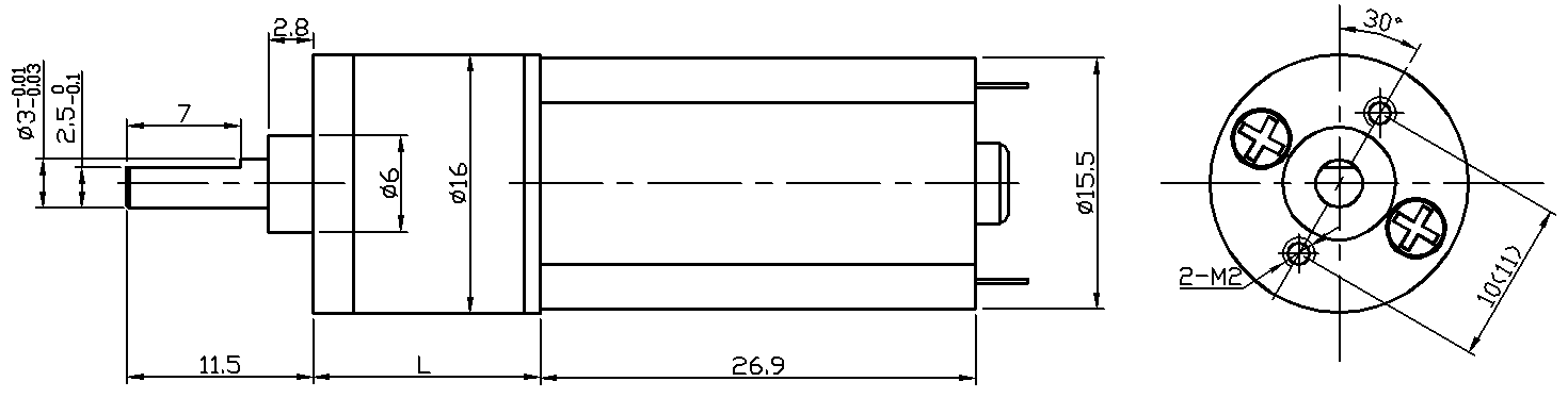 16mm dc motor