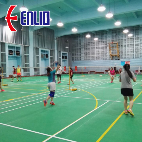 Lantai badminton Enlio dengan BWF