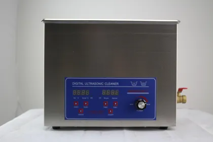 Adjustable power ultrasonic cleaner for electric parts