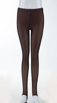 JTR14 Autumn big yards Yiwu fake through the meat milk silk Ms. Spring solid color leggings warm pants