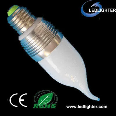 3000 - 3500k Warm White 3w E14 / E27 Led Candle Light Bulbs For Hotel / Restaurant
