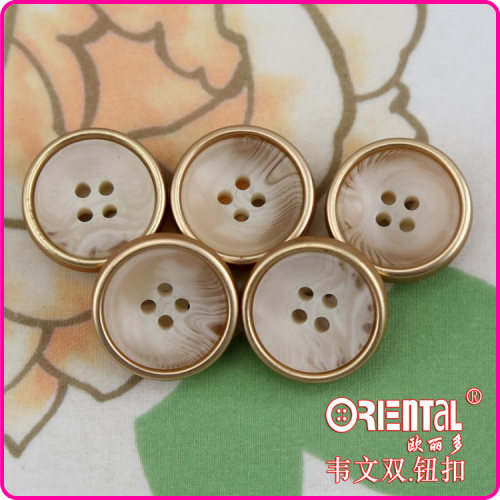 Fashion Big Size Resin+ABS Overcoat Combination Button