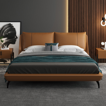 Villa big house Royal King Italian Leather Bed