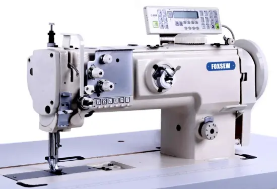 Single Needle Compound Feed Sofa and Car Seat Sewing Machine with Auto-Trimmer