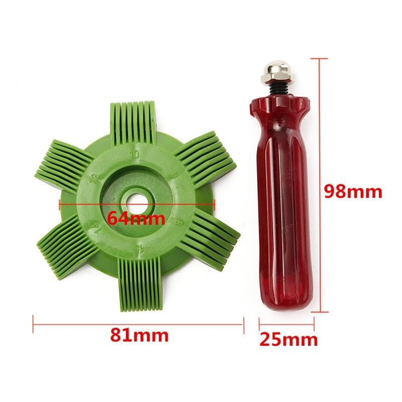 Universal Car A/C Radiator Condenser Fin Repair Comb Cooler Air Conditioner Straightener Cleaning Tools for Auto Cooling System