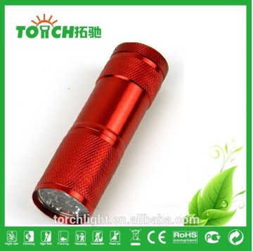 mini flashlight colorful 9 leds super bright for outdoor camping mini flashlight