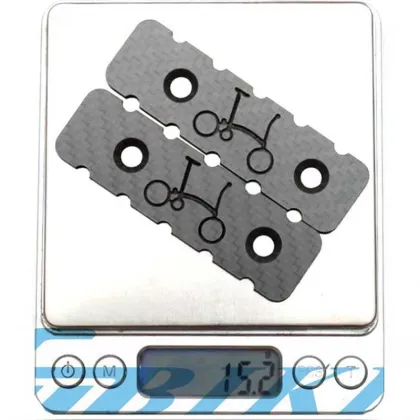 4 pcs / set Ultralight Brompton 3K Carbon Pedal Plate for Brompton Folding Bike MKS Pedal Bicycle Pedal