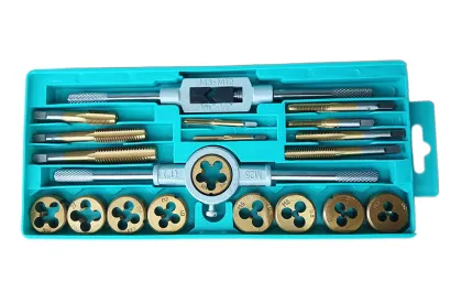 TiN Coated Thread Tap and Die Set M3-M12 for Hand Tools