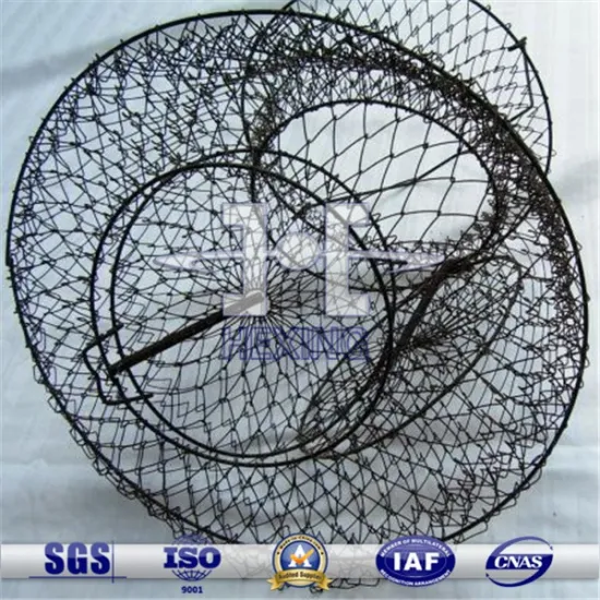 Wire mesh Collapsible fish shrimp crab cage/trap