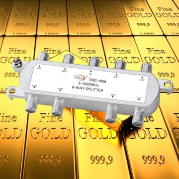 5-1000MHz 8 Way TV Splitter with insertion loss