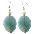 Natural Gemstone Agate Earring