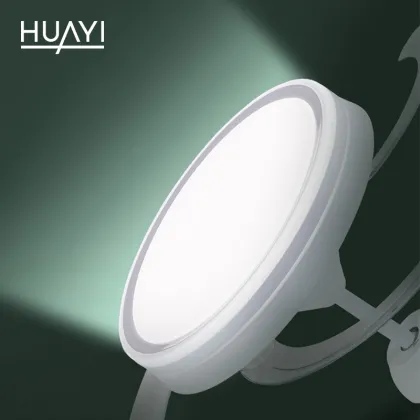 HUAYI Modern Ceiling Fan with LED Light
