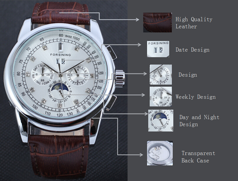  Water Resistant 3atm automatic wrist watches men