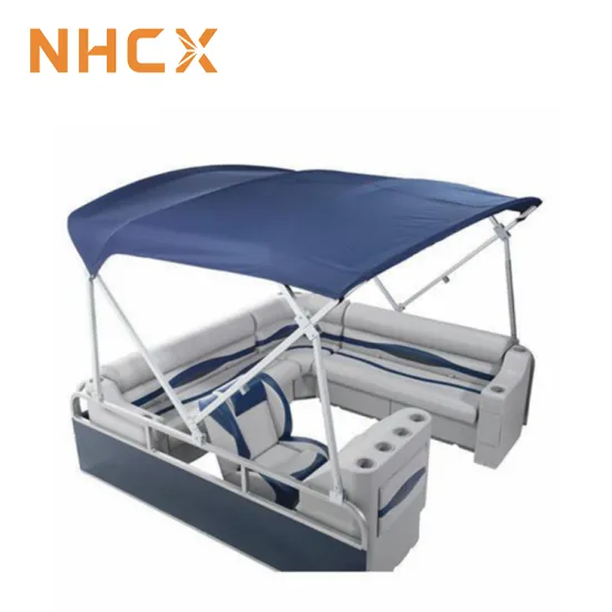 NHCX Square Tube Bimini Top for Pontoon Boats
