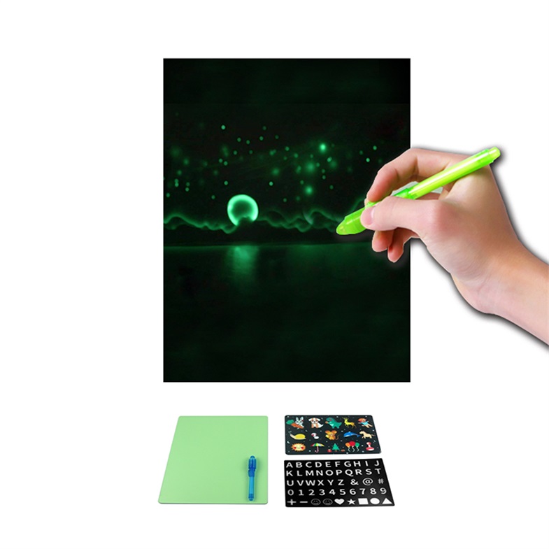 Cartoon Drawing Board Glowing