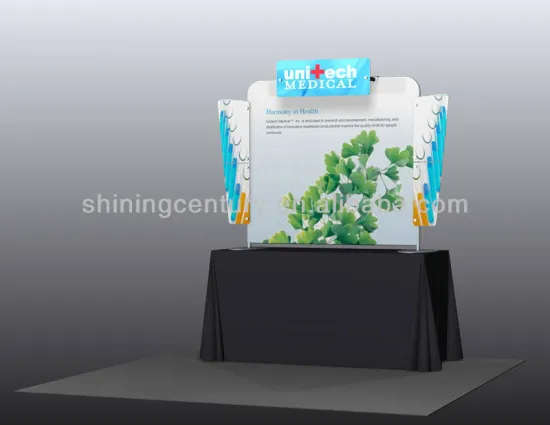 Curve Fabric Backwall Display materials