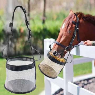 ถุงอาหารม้า PVC Mesh Bag Hay Feeder