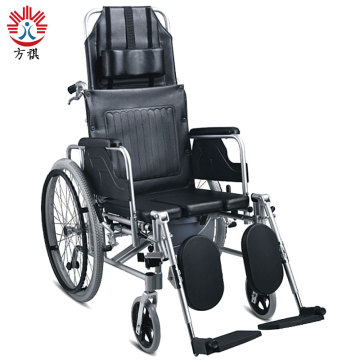 Commode High Back Wheelchair For Elderly