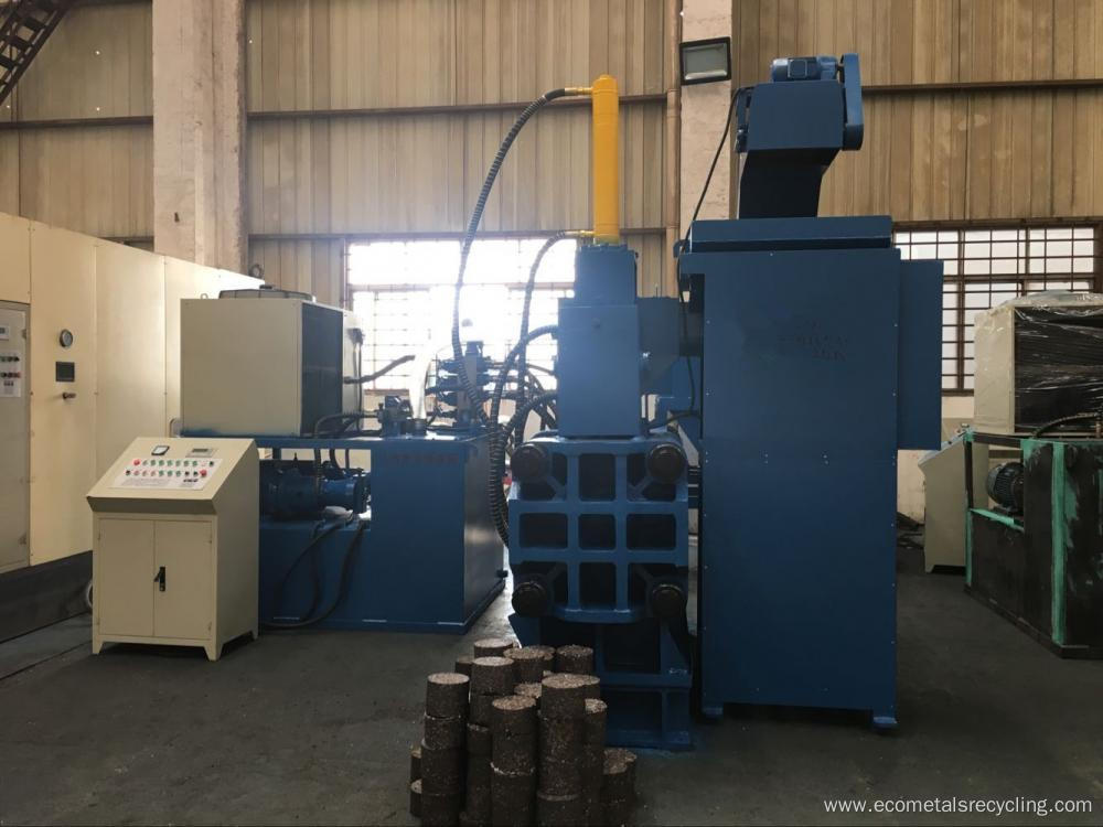 Horizontal Scrap Steel Chips Briquetting Machine Press