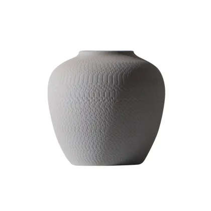 Wholesale simple gray Porcelain Vase vases for home decor vase ceramic