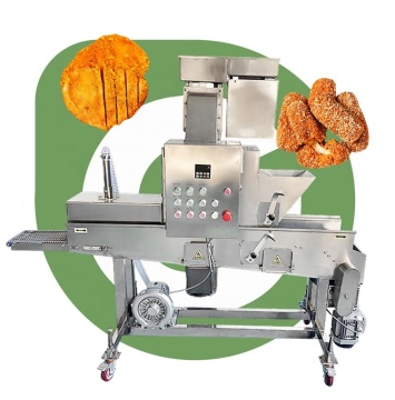 Automatisk maskin för lökring smet, tempura och panerad stekt kyckling/räkor