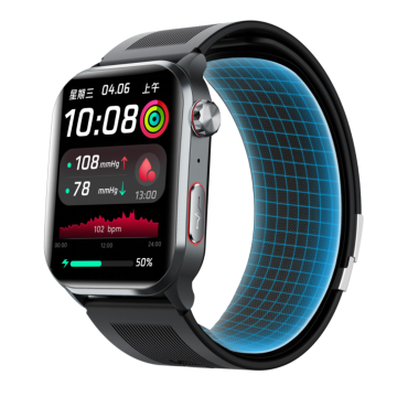 Reloj inteligente de presión arterial con bomba de aire F530 | Venta al por mayor del OEM de Smartwatch de la supervisión de la salud del corazón de ECG