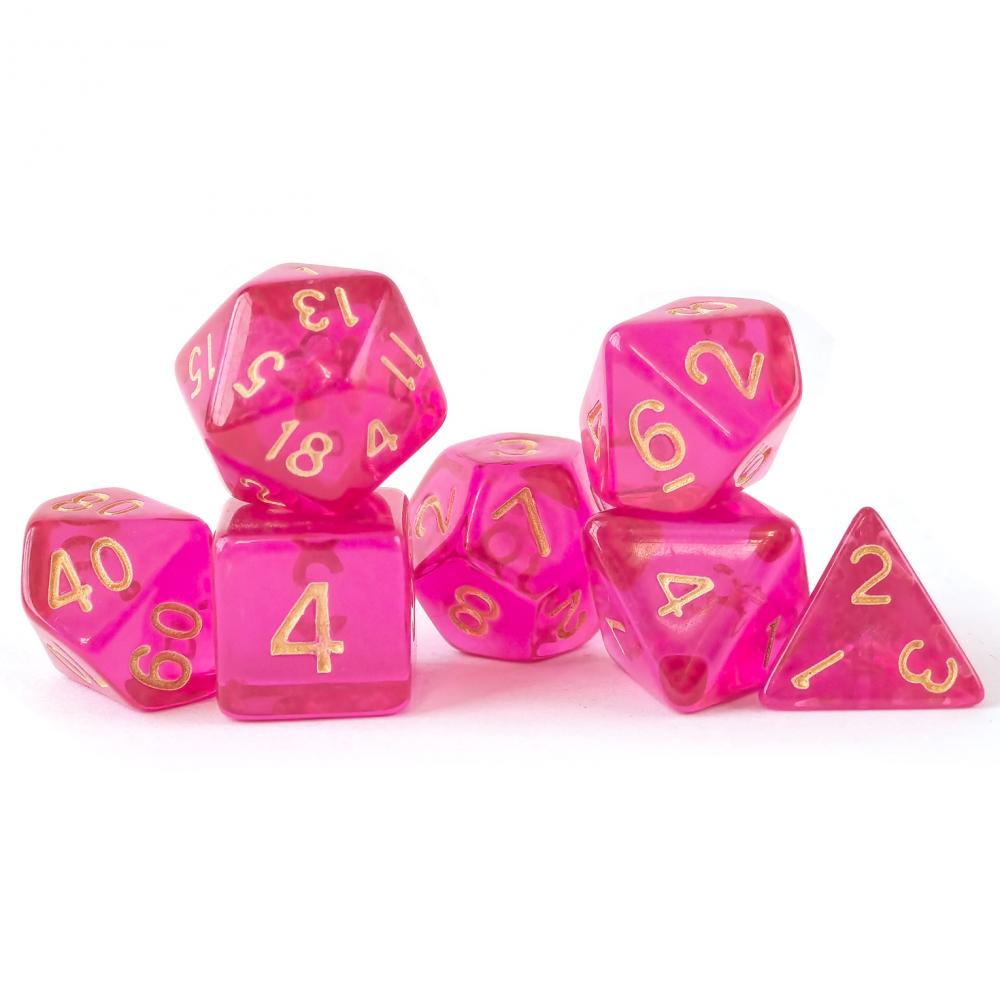 Translucent Polyhedral Dice Set For Tabletop Rpg Adventure Games 1