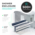 6463 U Channel Electroplated Aluminum shower door profile