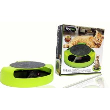 Mouse Chaser Cat Toy and Scratch Pad, Action Toy & Scratch Pad Toy for Cats (TV604)