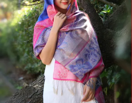 2015 autumn and winter wild national golden shawl shawl 15038