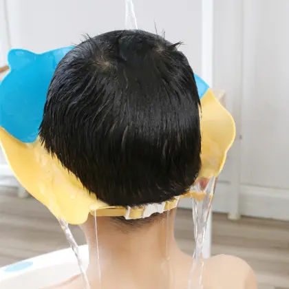 Customizable Design Waterproof Shampoo Hat for Infants and Children