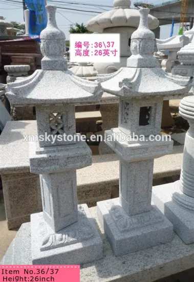 cheap outdoor stone yard lantern