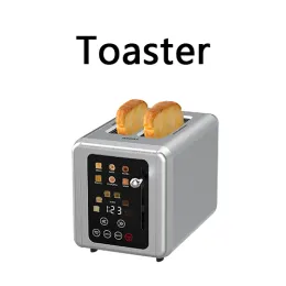 Six-in-one Smart Touchscreen Breakfast Maker, Multifunctional Sandwich Maker, Home-use Bread Toaster and Waffle Maker