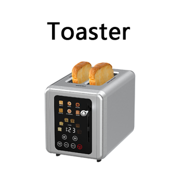 Six-in-one Smart Touchscreen Breakfast Maker, Multifunctional Sandwich Maker, Home-use Bread Toaster and Waffle Maker