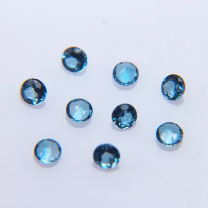 Natural London Blue Topaz London Round Loose Stones